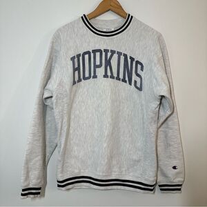 Vintage Champion Reverse Weave Crewneck John Hopkins University Rare Size Small